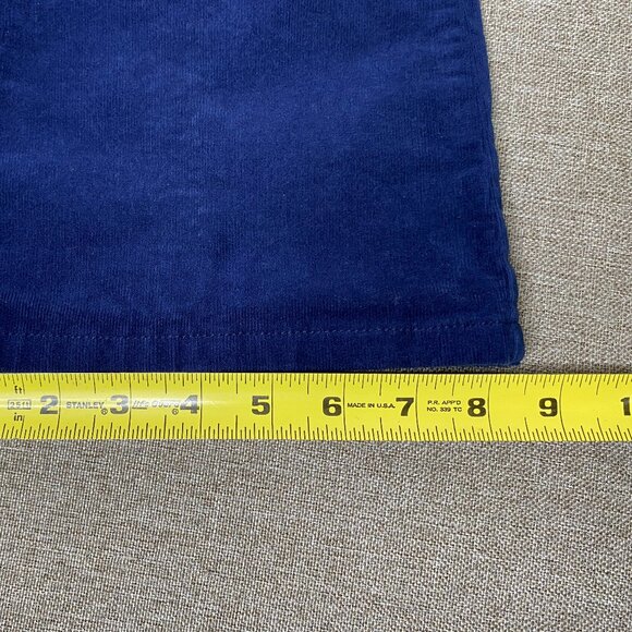 St. John's Bay Corduroy Flare Jeans Women's 4 Mid Rise Blue Casual Pants - Picture 11 of 12